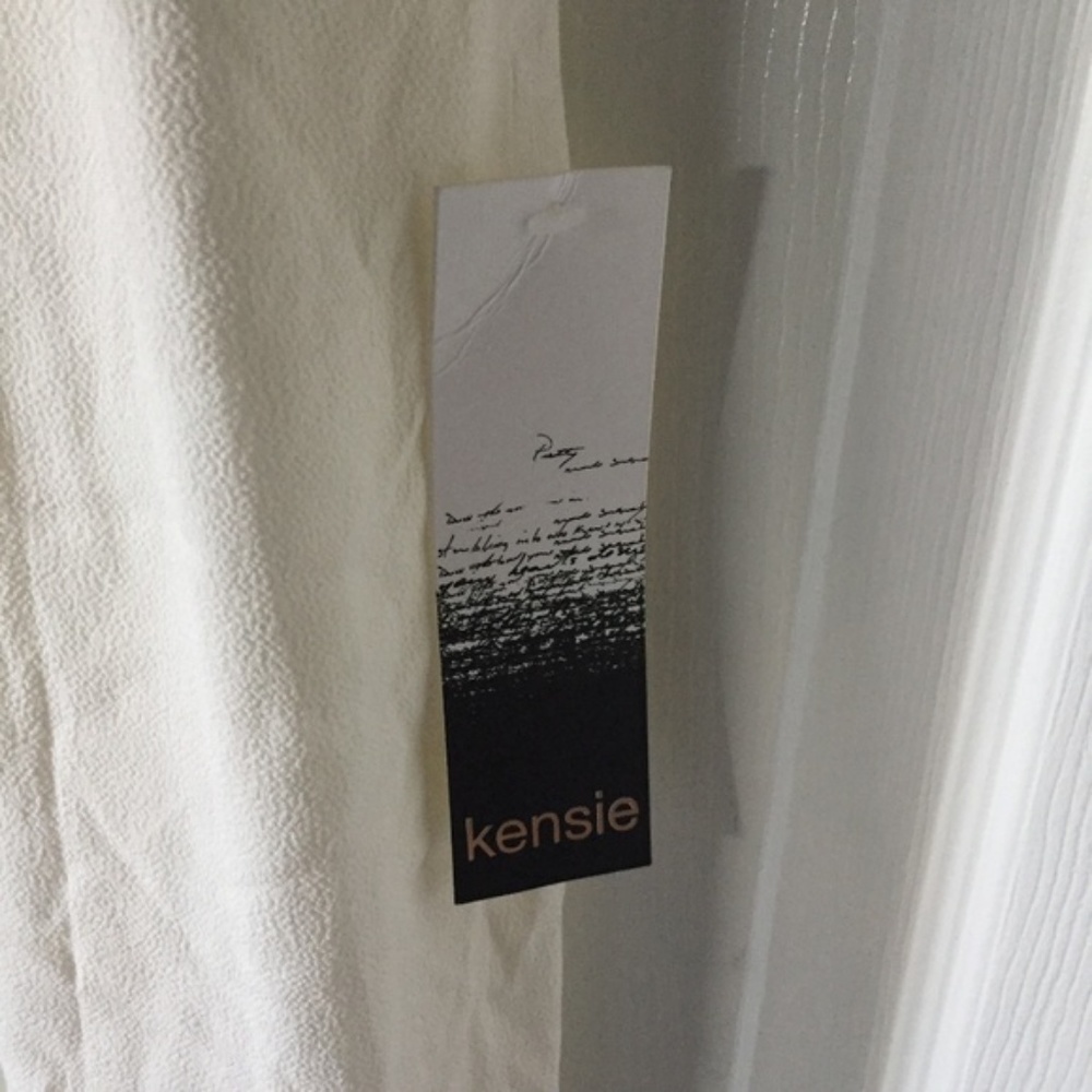 New Lace Back Textured Crepe Dress by Kensie - Picture 4 of 8